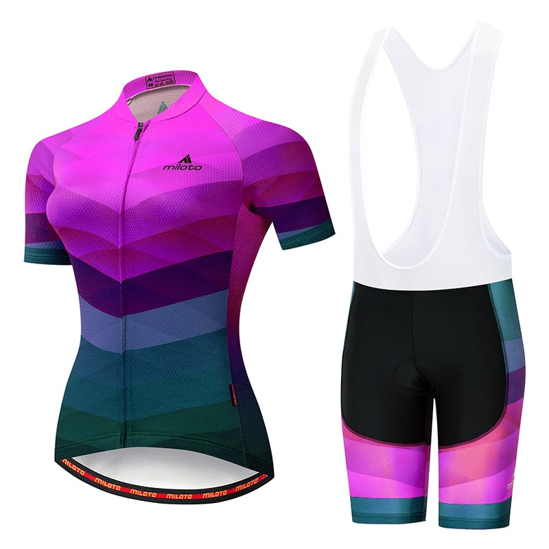 Conjunto Ciclismo Feminino Color - MULTILYS